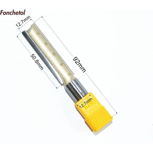 1PCS-12.7mm*12.7mm*50.8mm,woodworking engraving router bit,mdf,wood cutting tool,2 flutes straight slotting bit,trimmer knife