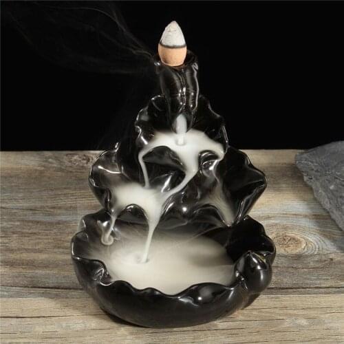 100Pcs Backflow Incense Or Burner Handmade Porcelain Ceramic Incense Burner Holder Buddhist Decoration Home Aromatherapy Gift