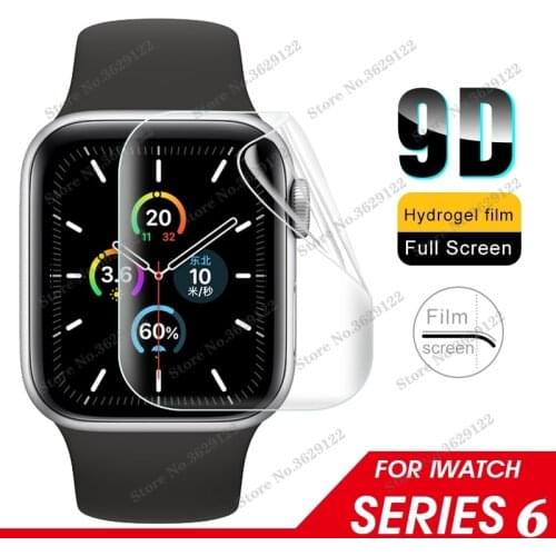 2pc Screen Protector Clear Full Protective Film for iWatch 4 5 6 SE 40MM 44MM Not Tempered Glass for Apple Watch 3 2 1 38MM 42MM