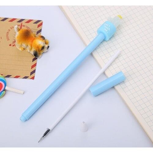 20 PCs Student Gel Pen Creative Cactus Neutral Pen Cute Cartoon Learning Stationery Office Supplies Signature Pen Gift Wholesale