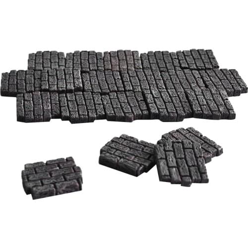 20x Miniature Resin Brick Wall Fortress Model Building Kits Landscape Layout