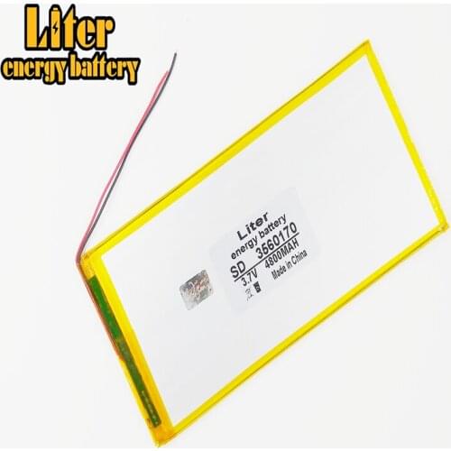 3.7V 4800mAh lithium-ion Tablet polymer battery 3560170 tablets LED mobile power