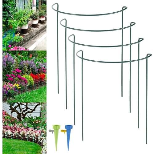 4 Pcs Climbing Plant Support Cage Garden Flowers Stand Rings Tomato Support Durable Creative Climbing Vine Rack Tomato Cage