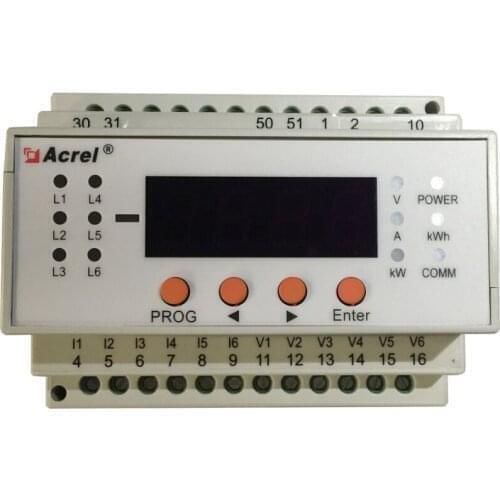 Acrel AMC16-DE6 DC multi circuit power Meter