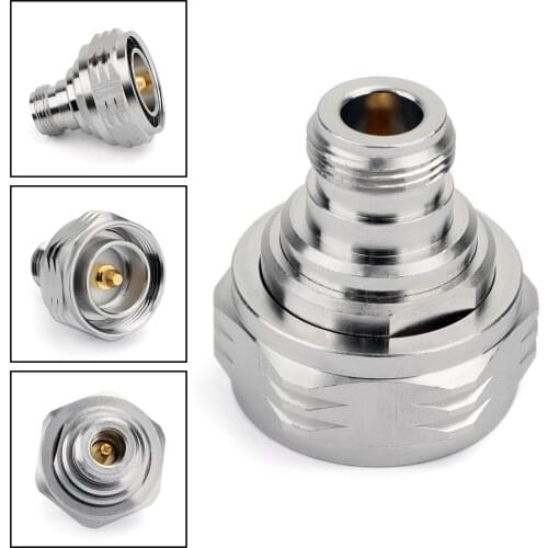 Artudatech 1Pc Adapter 7/16 DIN Plug Male To N Female Jack RF Connector Straight M/F