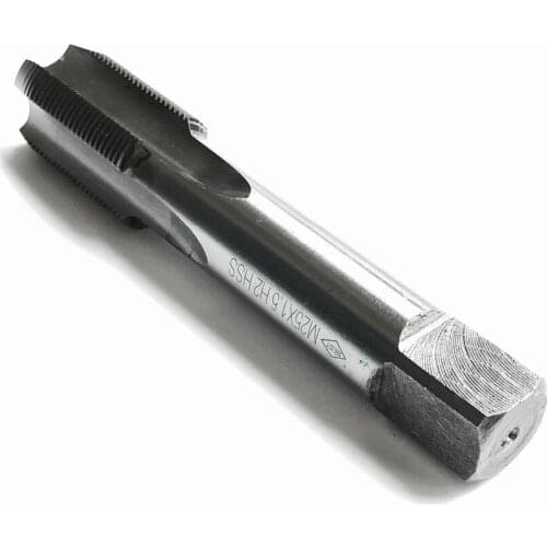 Free shipping of 1PC HSS6542 made HSS machine tap M26*0.5/0.75/1.0/1.25/1.5/1.75/2.0/2.5/3.0mm steel metal workpiece threading