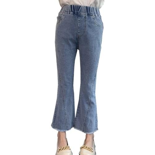 Big Girls Jeans Patchwork Jeans Girls Spring Autumn Kids Jeans Casual Style Childrens Jeans Clothes 6 8 10 12 14