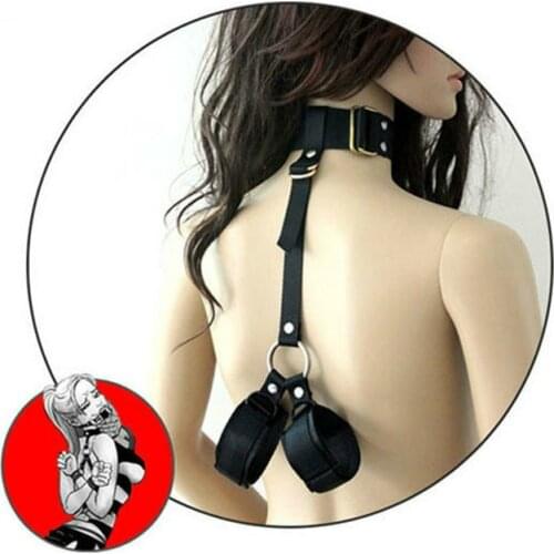 Erotic Toys Leather Handcuffs Wrist Restraints Adult Games Sex Toys For Couples Bondage Sex Handcuffs Role-play