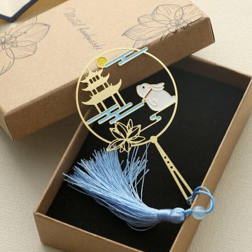 Grandmaster of Demonic Cultivation Metal Chinese Classical Wei Wuxian Prop Untamed Bookmark Gifts 5*9CM