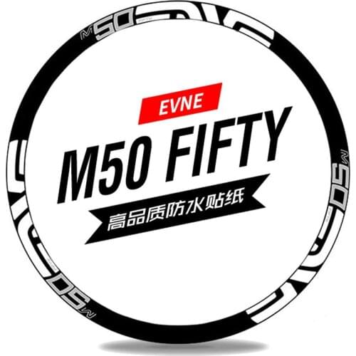 M50 FIFTY 26er 27.5er 29er Mountain bicycle sticker MTB wheel decals