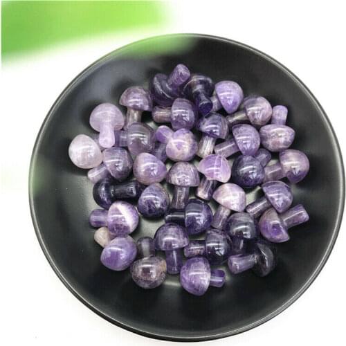Natural Amethyst Purple Quartz Mushroom Shaped Crystal Polished Stone Gift Decor Natural Stones and Minerals