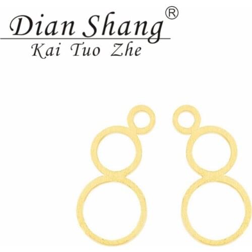 Stainless Steel 3 Circle Earrings For Women Girl Kids Childs Friendship Jewelry Gold Silver Color Big Hoop Small Loop Ear Studs