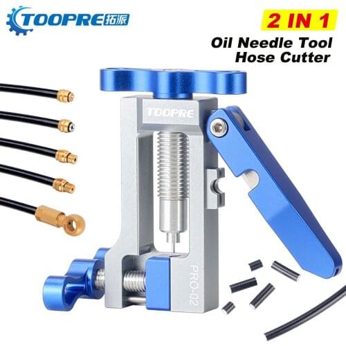NEW 2 in 1 Bicycle Needle Driver Hydraulic Hose Cutter MTB Bike Disc Brake Connector Insert install Tool Fit BH59/90/AVID/Banjo
