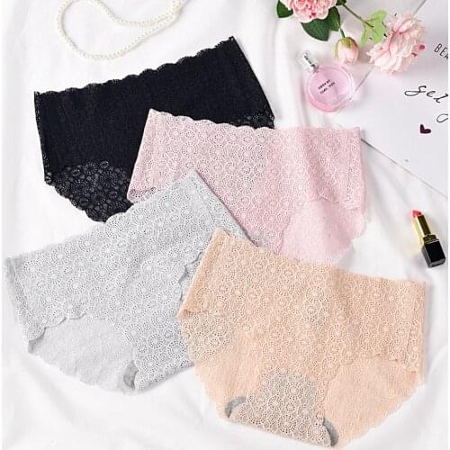 Aprmhisy New Fashion Women Underwear Sexy Seamless Soft Comfortable Briefs Short Lace Panties