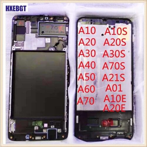 LCD Frame For Samsung Galaxy A10 A20 A30 A40 A50 A60 A70 A21S A10S A20S A30S A70S A10E A20E A01 Mobile Phones Front Housing