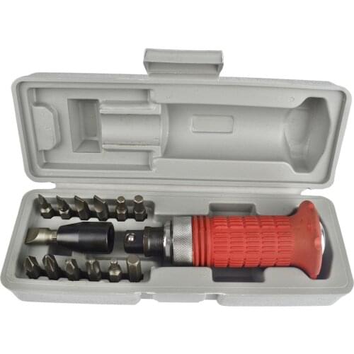 14pcs Impact Screwdriver With Bits Set+Case 1/4 Inch 50# Steel Bits Electric Screwdriver For Home Professional Repairs