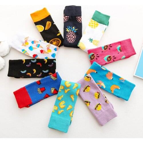 Cartoon Cute Kids Socks Fruit Pineapple Orange Baby Toddler Cotton Socks Knee High Long Socks Leg Warmer Boy Girl Children Socks