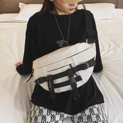 Crossbody Bag For Men Waterproof Belt Waist Pack Unisex Nylon High-Capacity Messenger Bag Travel Cigarette Pouch Men Chest Bags