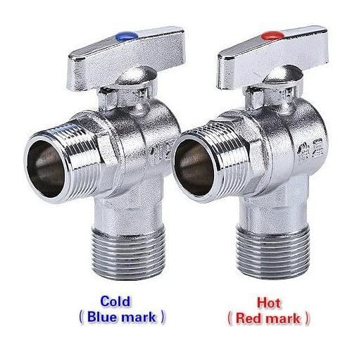 Large Flow Gas Wall Boiler Angle Valve Isolation Valve G3/4" Copper Body for Household Floor Heating Boilers Gas Water Heater