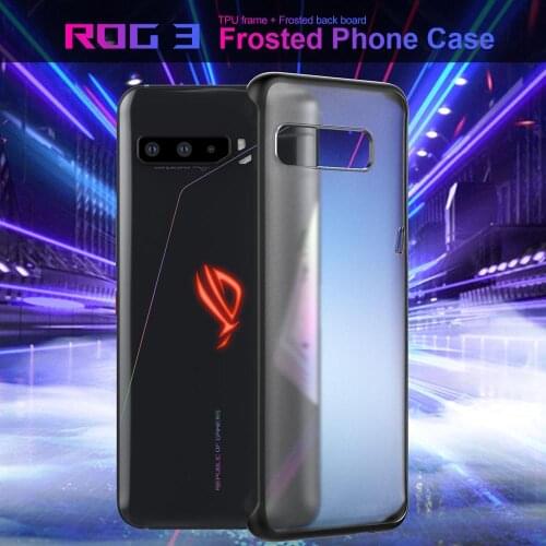 Ultra Thin PC Frosted backboard & TPU frame Phone Case for ASUS ROG 3 Game Phones Scratch-proof Cover For Asus ROG Phone3