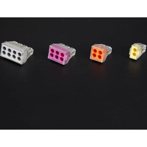 10pcs Universal Compact Wire Wiring Connector PCT-102/104/106/108 building line splitter wire 0.75-2.5mm
