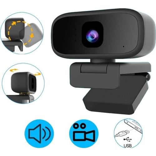 720P USB Webcam Conference Live Auto focus Computer Camera Built-in Sound Absorption Micphone for PC Laptop