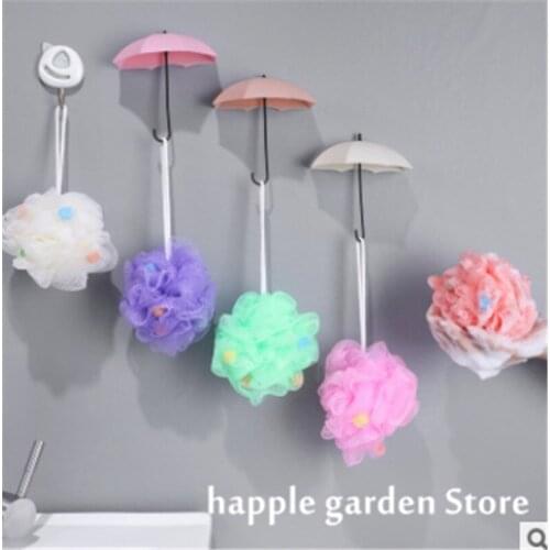 1PC Multifunction Umbrella Shaped Key Hanger Rack Home Decorative Holder Wall Hooks For Kitchen Bathroom Accessories gadget