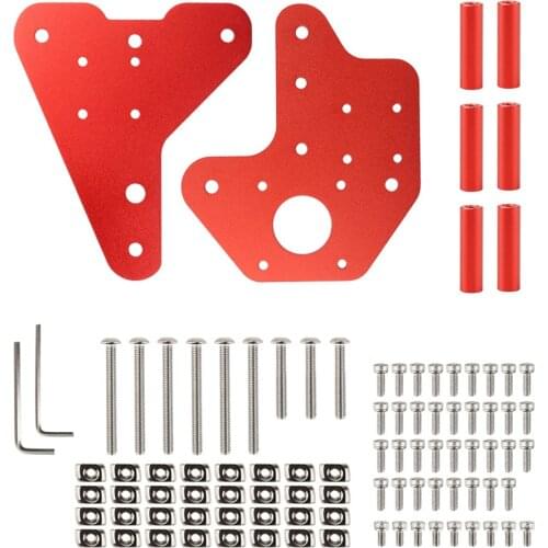 High Quality for Ender 3 3pro 3 V2 for CR-10 CR-10S CR-10 V2 CR-10 Pro 3D Printed Parts Dual Z-axis Linear Guide Back Plate Kit