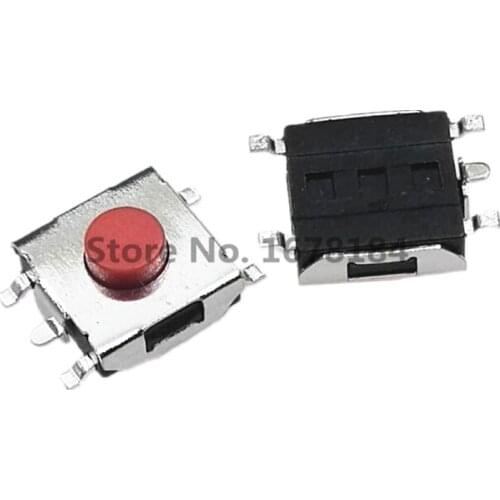 100Pcs 6*6*3.1mm 6X6X3.1H 5Pins SMD-5 Touch Micro Switch Momentary / Button Switch for Laptop Display