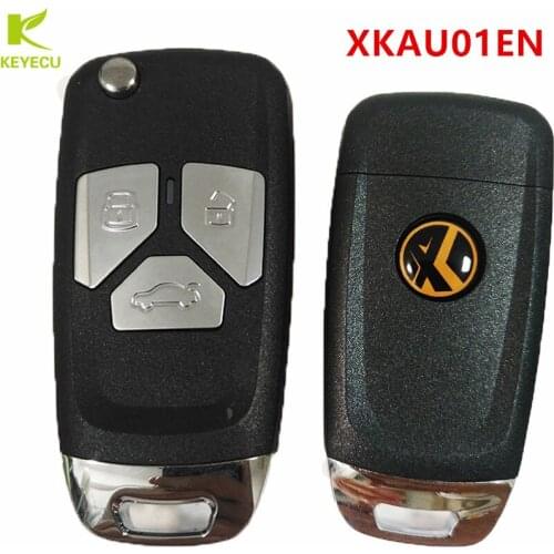 5PCS XHORSE VVDI FLIP KEY UNIVERSAL REMOTE KEY 3 BUTTONS P/N: XKAU01EN Wired for AUDI TYPE