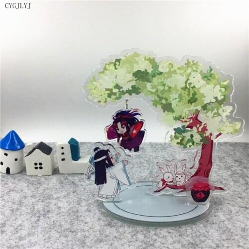 Anime Keychain Men Mo Dao Zu Shi Acrylic Figure Action Stand Model Toys Two-sided Elegant Jewelry Acrylic Standing Model Llavero