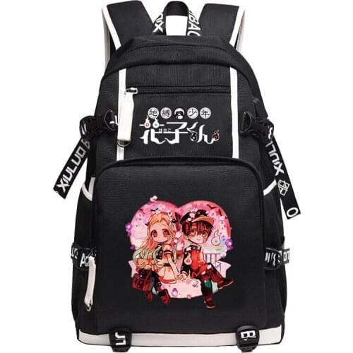Toilet-bound Hanako-kun Anime School Bags Cartoon Laptop Backpack Large Bookbag Oxford Travel Bagpack Girls Shoulder Rucksack