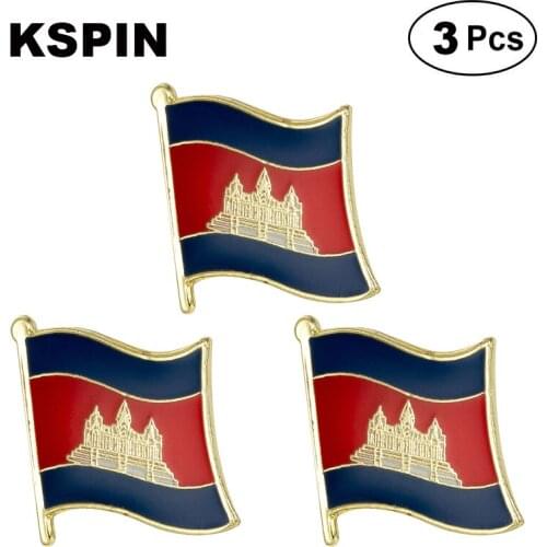 Cambodia Lapel Pin Brooches Pins Flag badge Brooch Badges