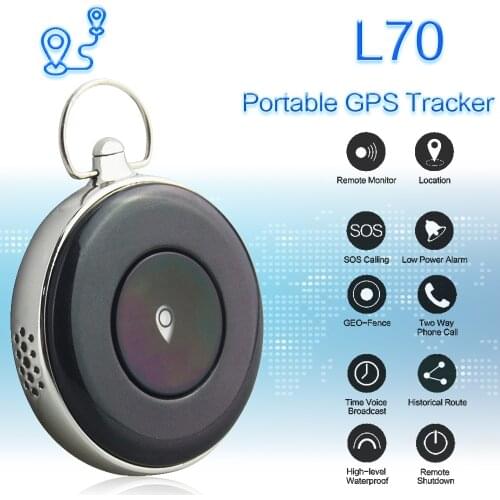 L70 nano gps tracker mini children gps tracker necklace gps tracking device with sos function pet tracker gps real time tracking