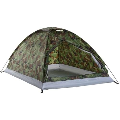 TOMSHOO Camping Tent for 2 Person Single Layer Outdoor Portable Camouflage Handbag for Hiking,Travelling Lightweight Backpacking