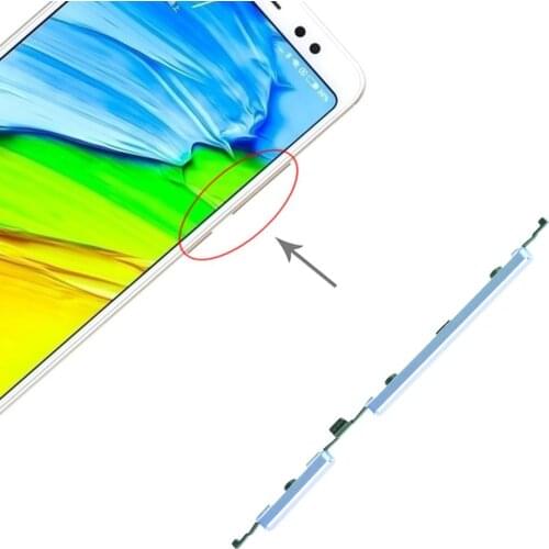 Power Button and Volume Control Button for Xiaomi Redmi Note 5 Pro / Redmi Note 5 Side Keys Spare Parts Switch Flex Cable