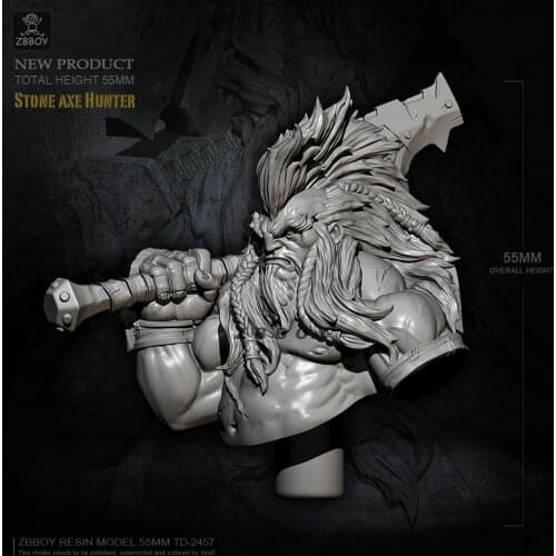 55mm Resin Bust kits figure self-assembled TD-2457