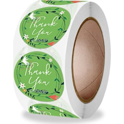 100-500pcs Gift Sealing Stickers Thank you Design Diary Scrapbooking Stickers Festival Birthday Party Gift Decorations Labels