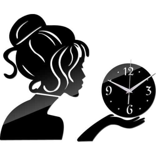 New Hot Sale 3d Diy Acrylic Mirror Clock Clocks Watch Wall Home Decoration Quartz Living Room Modernhorloge