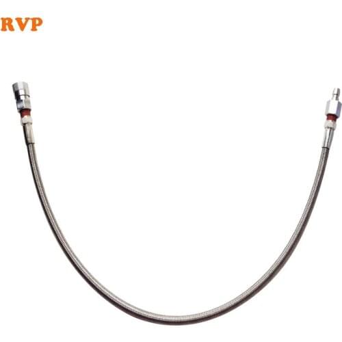 PCP Paintball High Pressure Hose Stainless Steel Matt HP Hose with Stainless Steel Couplers 4500psi 53cm long