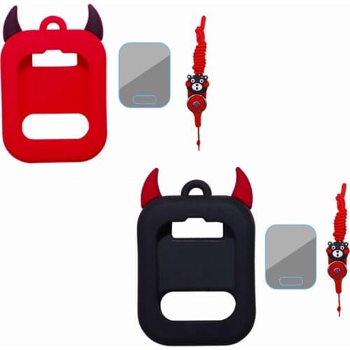 NEW Children Cartoon Demon Horn smart Watch Pendant Silicone Watch Case Accessories Necklace for Xiaomi XiaoXun A2/A3/M1/X1/F2