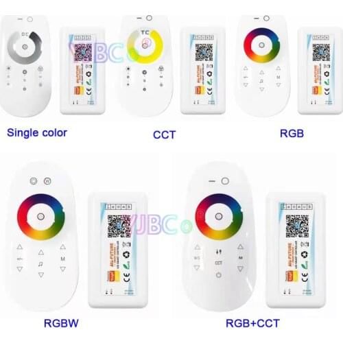 2.4G Smart Dimmer Tuya Wifi Single color/CCT/RGB/RGBW/RGB+CCT LED Strip Controller DC5-24V Alexa Google Home Voice phone APP