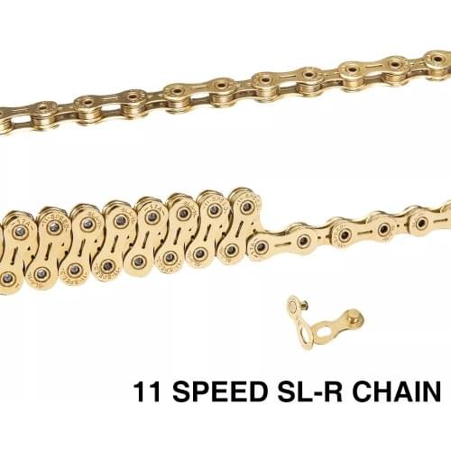 ZTTO bike chain full hollow chain mountain road bike11-speed chain Bicycle ultralight Durable Gold Chain bike parts