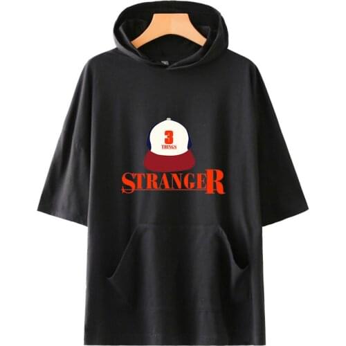 Women/Men Solid Color River Valley Town Hooded t shirt Summer Short Sleeve Fashion Tshirts Casual Streetwear Trendy Tee Shirts