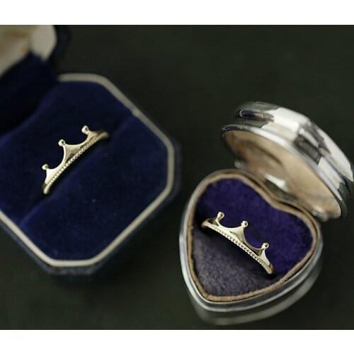 2021 New Trend Crown Rings for Women Fashion Simple Jewelry Daily Wear Princess Queen Gift Finger Ring Bridal Wedding Rings
