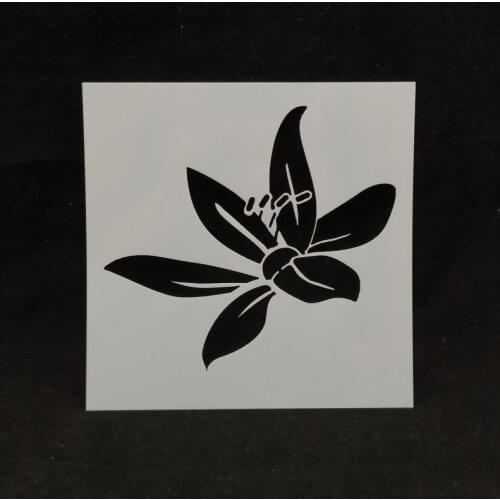 13*13 Flower Layering Painting template Stencils graffiti hand board hollowed out photo album graphic spray painting tool