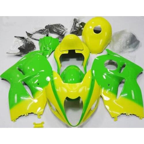 2021 WHSC Moto Fairing Set For SUZUKI Hayabusa 2007 Motorcycle BodyWork Fairings Kit green yellow