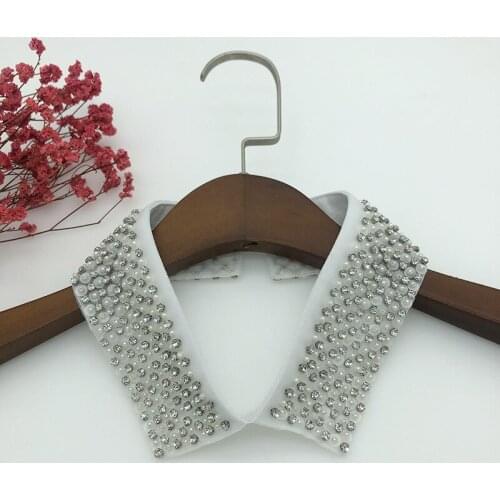 2021 Women Fashion Handmade Beads Fake Collars Girls Sweater Detachable Collars Female Blouse Tops Neckwear Shirt Decor