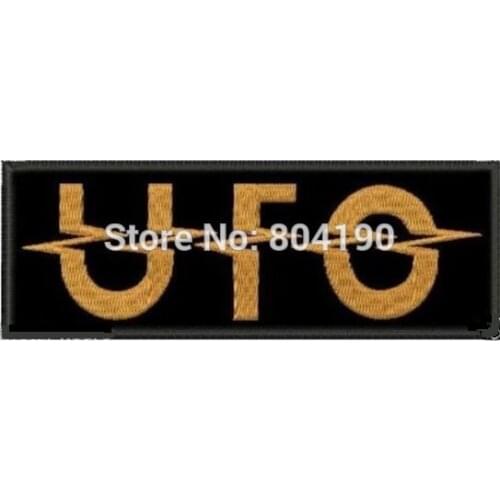 4.6" UFO U.F.O. HEAVY METAL HARD ROCK CLASSIC NWOBHM Music Band EMBROIDERED IRON On Patch APPLIQUE Rock Punk Badge