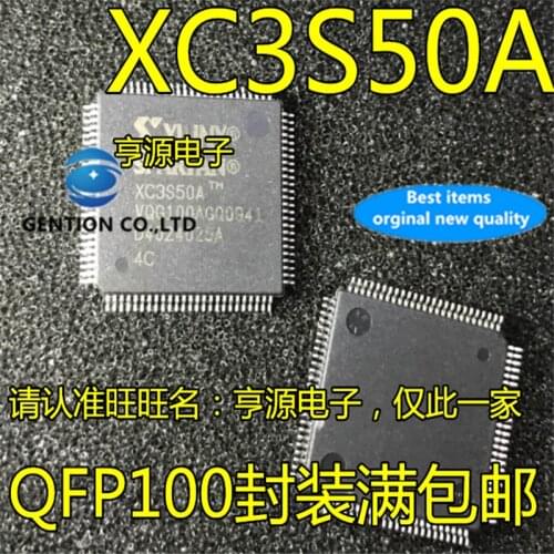 5Pcs XC3S50A-4VQG100C XC3S50A High performance logic solution chip in stock 100% new and original